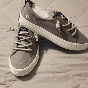 Sperry Men's Gray Canvas Sneakers
